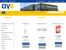 Tablet Screenshot of civdh.nl